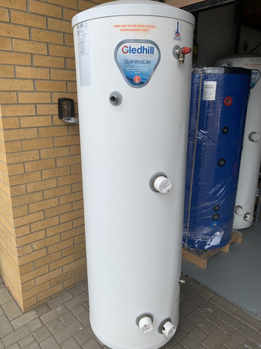 Gledhill 400 L Stainless Lite open vent cylinder